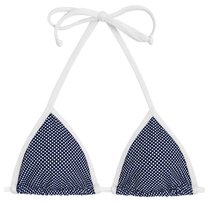Product Front: Rio De Sol Bikini Tops Top Tri Micro Poa White