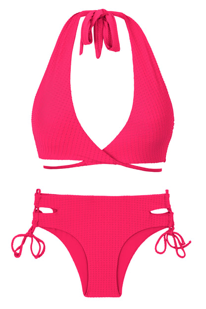 Product Back: Rio De Sol Two Piece Swimwear Set Dots-Virtual-Pink Kate Madrid