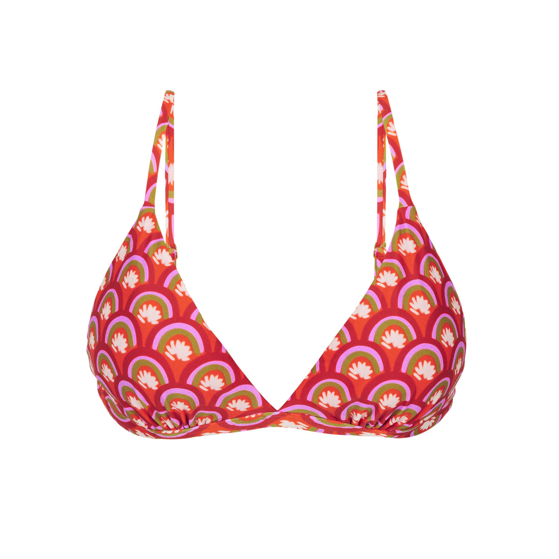 Product Front: Rio De Sol Bikini Tops Top Floral-Scales Tri-Fixo