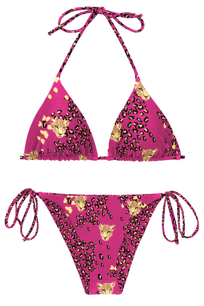 Product Front: Rio De Sol Two Piece Swimwear Set Roar-Pink Tri-Inv Ibiza-Comfy
