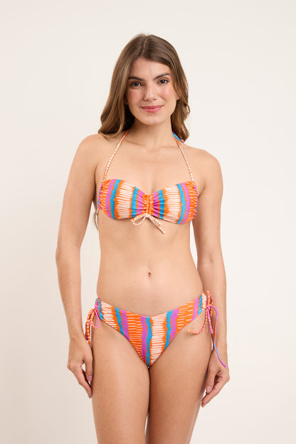 Model Front: Rio De Sol Bikini Tops Top Stripes Corine