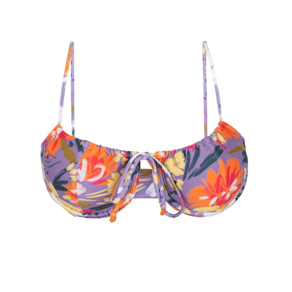 Product Front: Rio De Sol Bikini Tops Top Garden-Flower Balconet-Tie