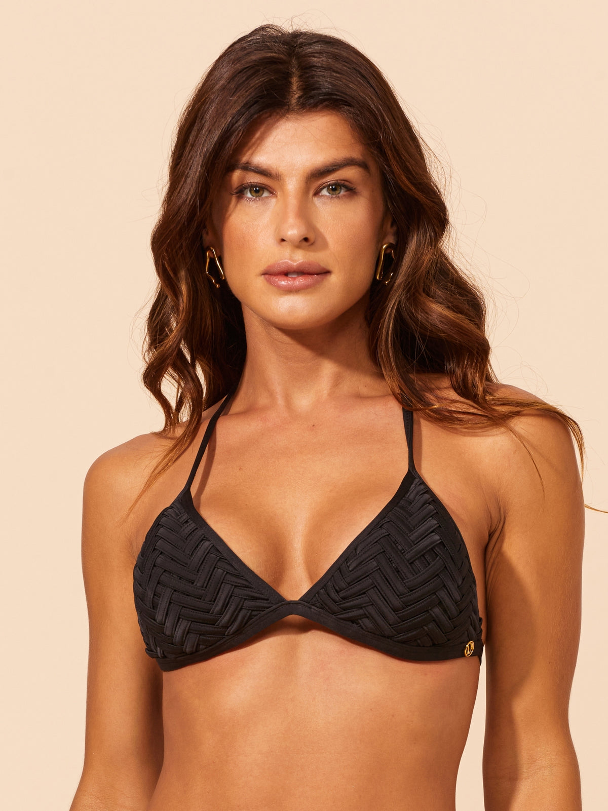 Gallery: Lua Morena Bikini Tops Top Black Triangulo-Macrame