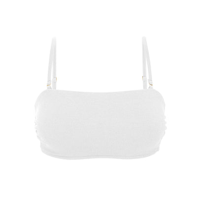 Product Front: Rio De Sol Bikini Tops Top Sand-White Bandeau-Reto