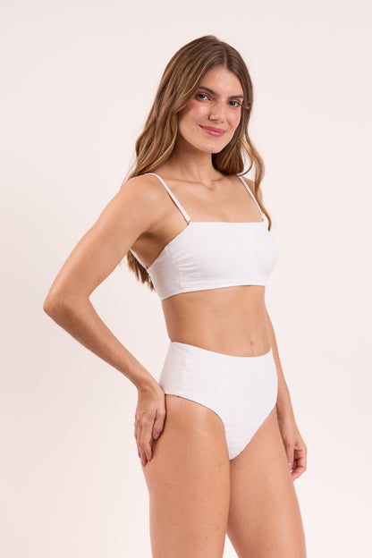 Image 04: Rio De Sol Bikini Tops Top Memphis-White Bandeau-Reto
