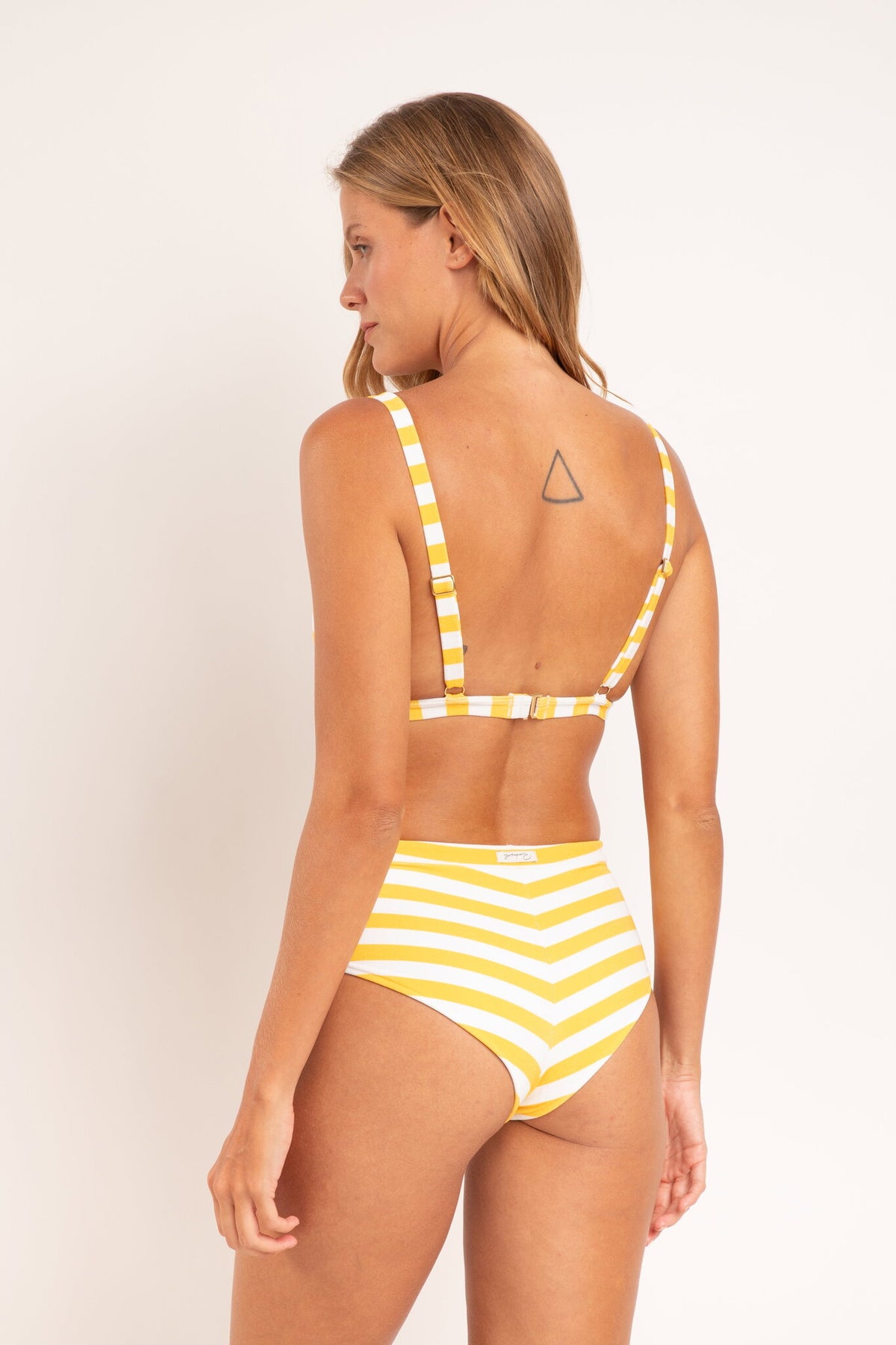 Model Back: Rio De Sol Two Piece Swimwear Set Sunshine Alba Lylou