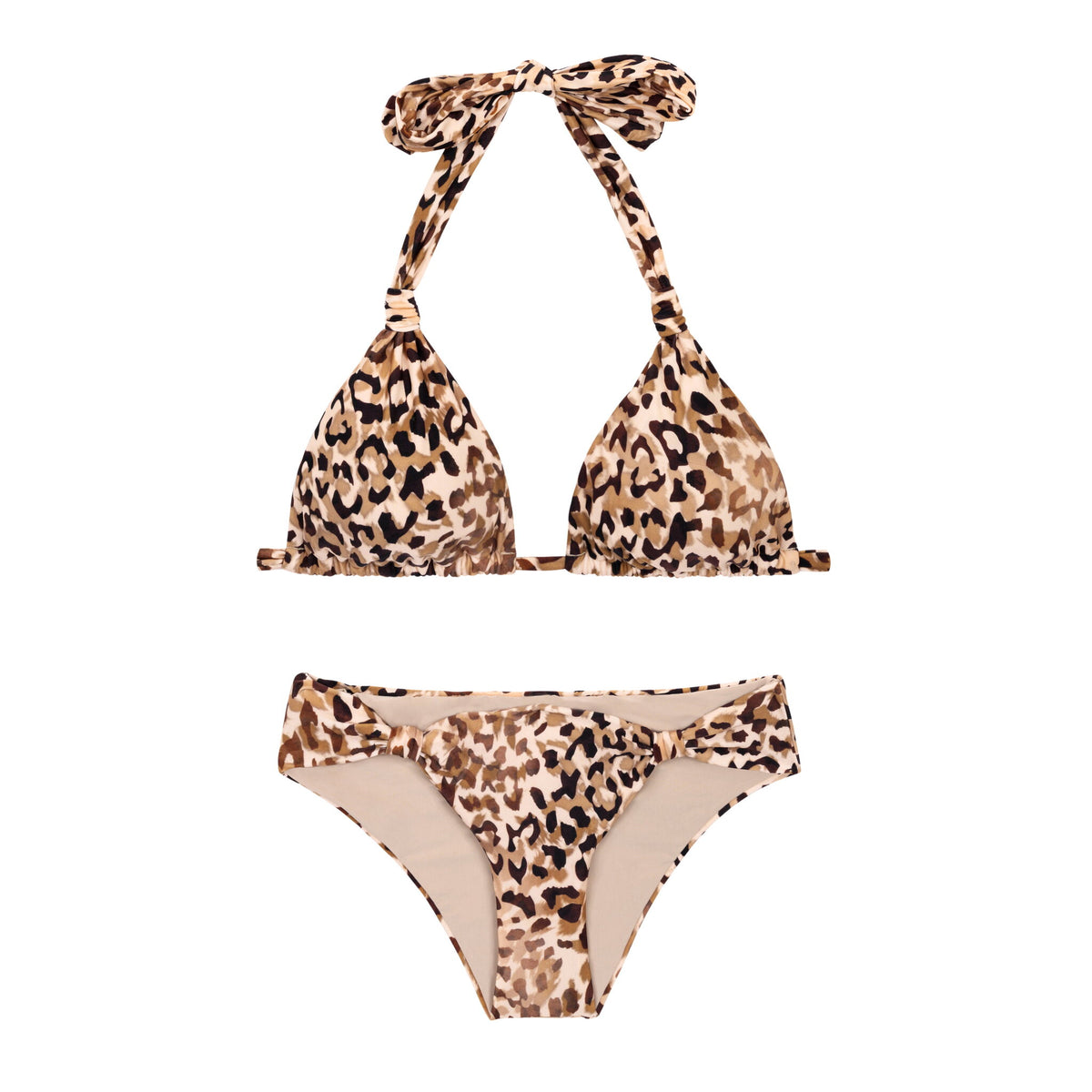 Product Front: Rio De Sol Two Piece Swimwear Set Leopard Mel