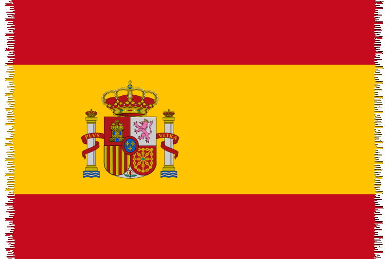 Product Front: Bali Blue Pareo Canga Spanish National Flag