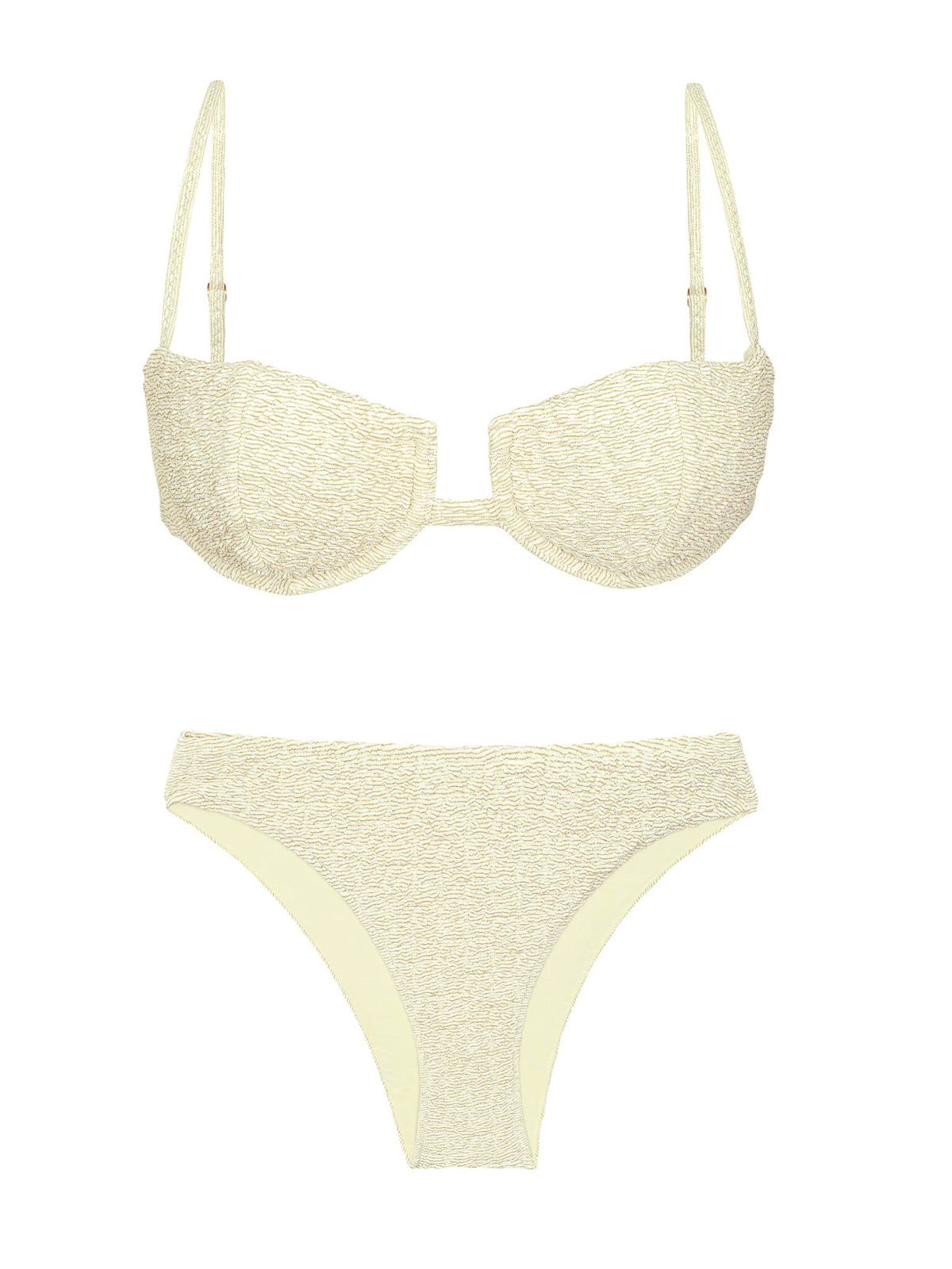 Product Front: Rio De Sol Two Piece Swimwear Set Brisa-Offwhite Juliette Essential