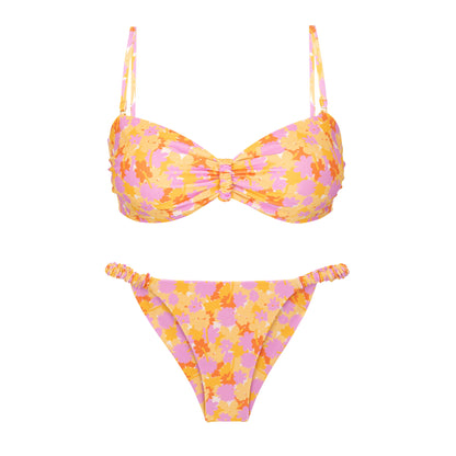 Product Front: Rio De Sol Two Piece Swimwear Set Dreamy Bandeau-Crispy Cheeky-Crispy