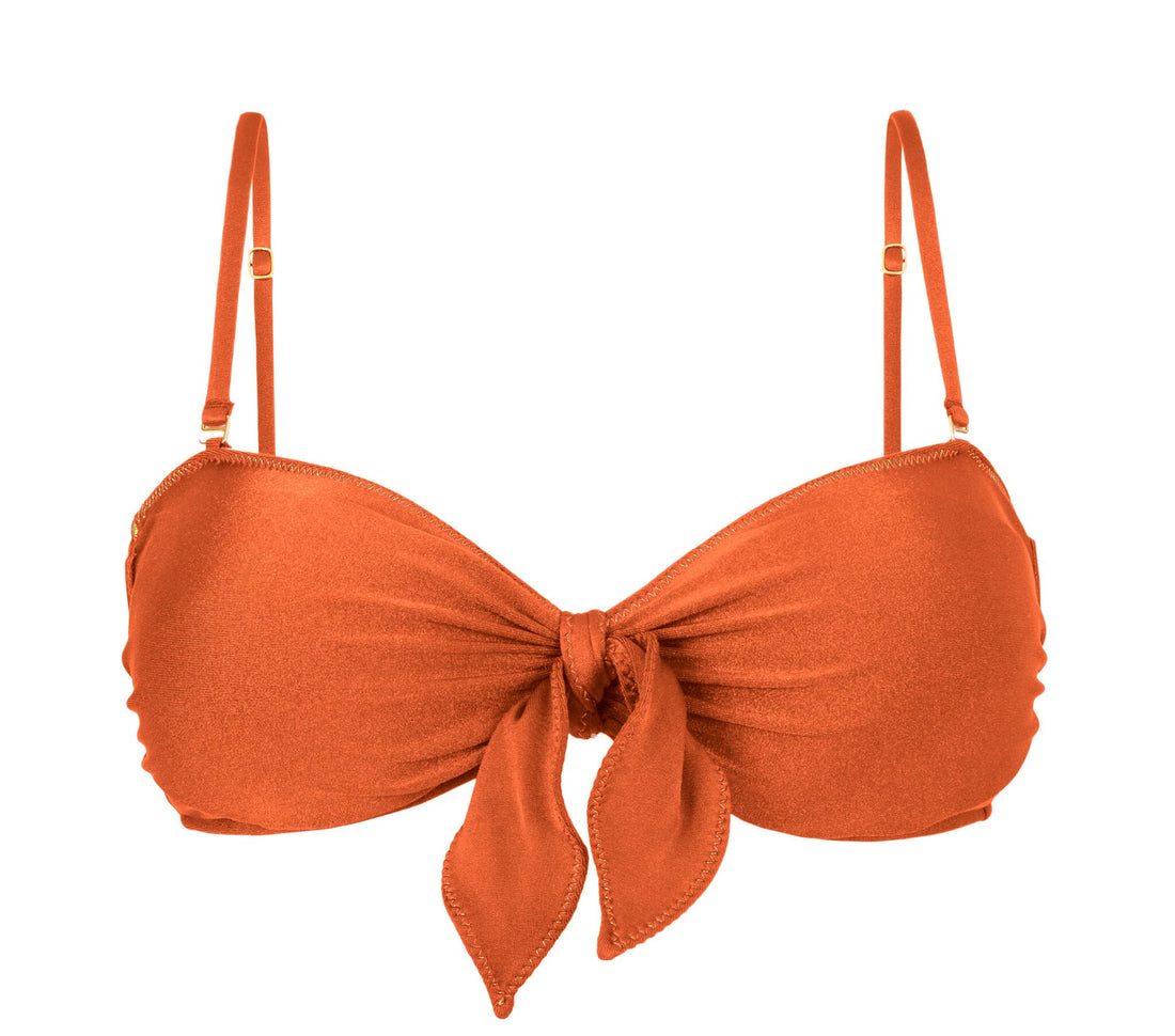 Product Front: Rio De Sol Bikini Tops Top Paprica Bandeau-No