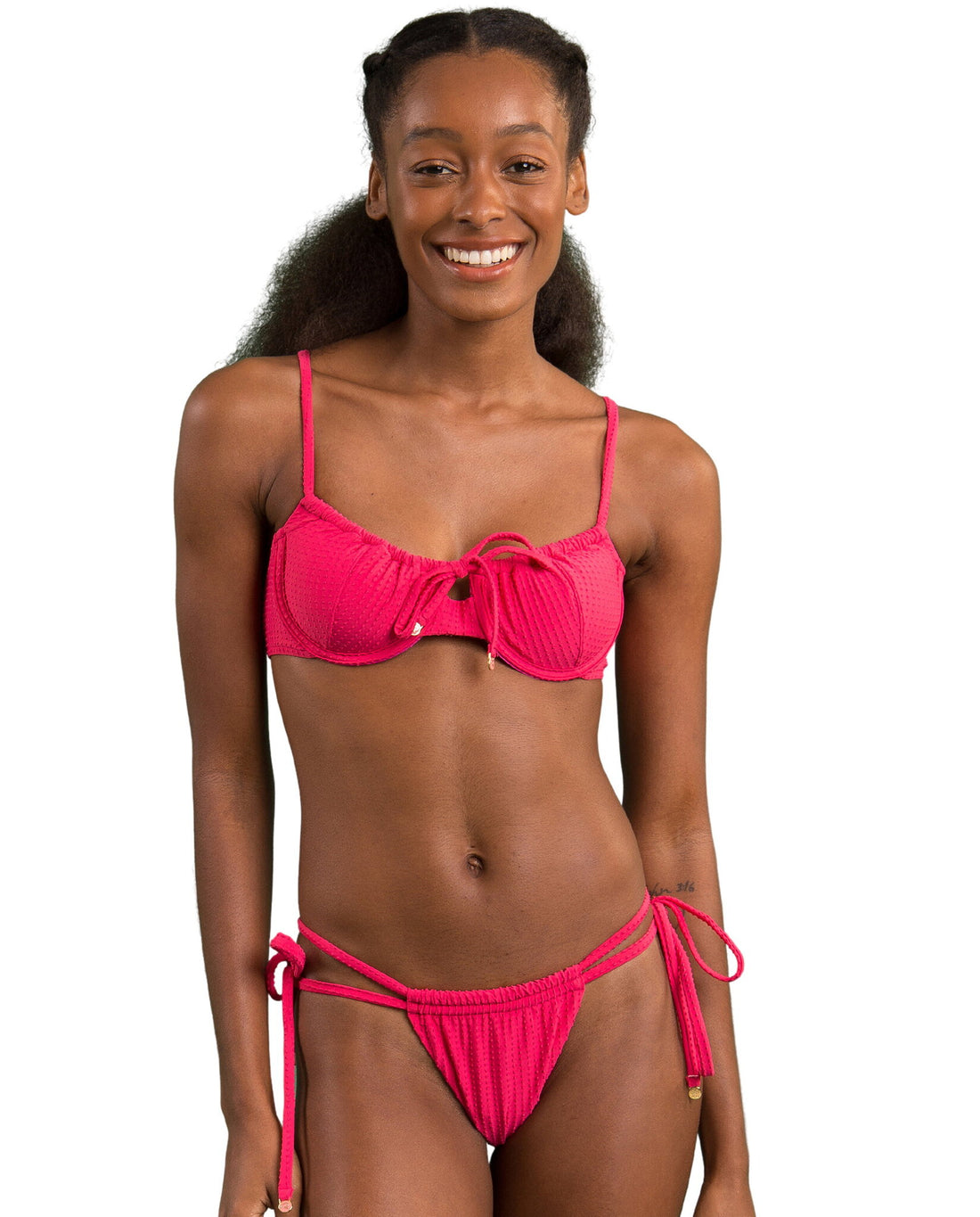 Gallery: Rio De Sol Two Piece Swimwear Set Dots-Virtual-Pink Balconet-Tie Pipa