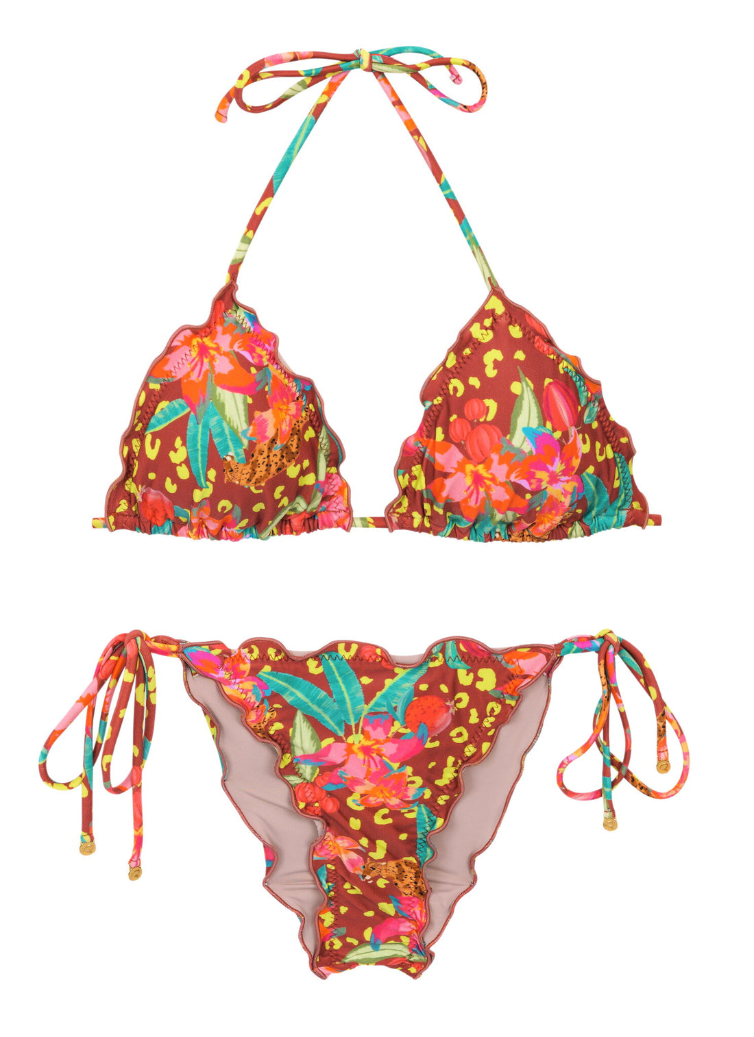 Product Front: Rio De Sol Two Piece Swimwear Set Tropics Frufru