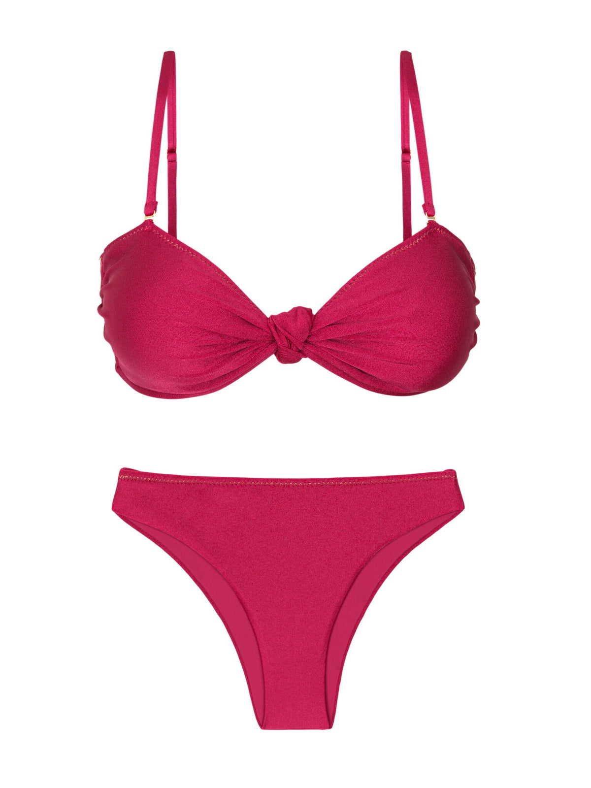 Product Front: Rio De Sol Two Piece Swimwear Set Shimmer-Desejo Bandeau-Joy Essential