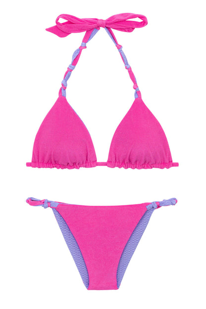 Product Front: Rio De Sol Two Piece Swimwear Set Malibu-Rosa Tri-Rev Essential-Rev
