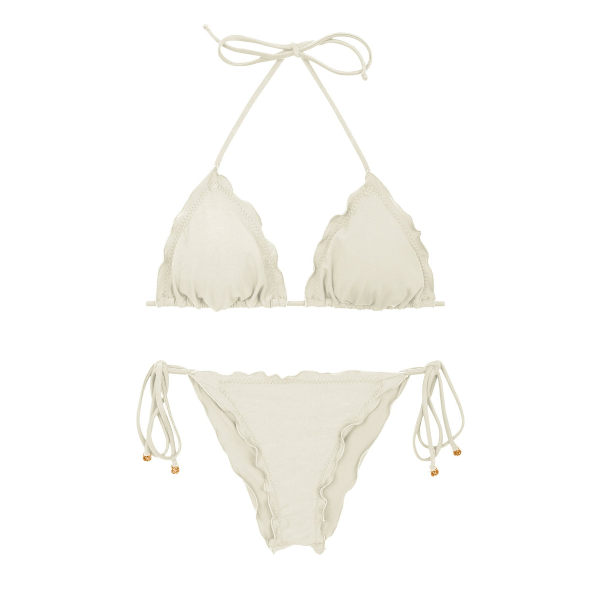 Product Front: Rio De Sol Two Piece Swimwear Set Touch-Natural Frufru