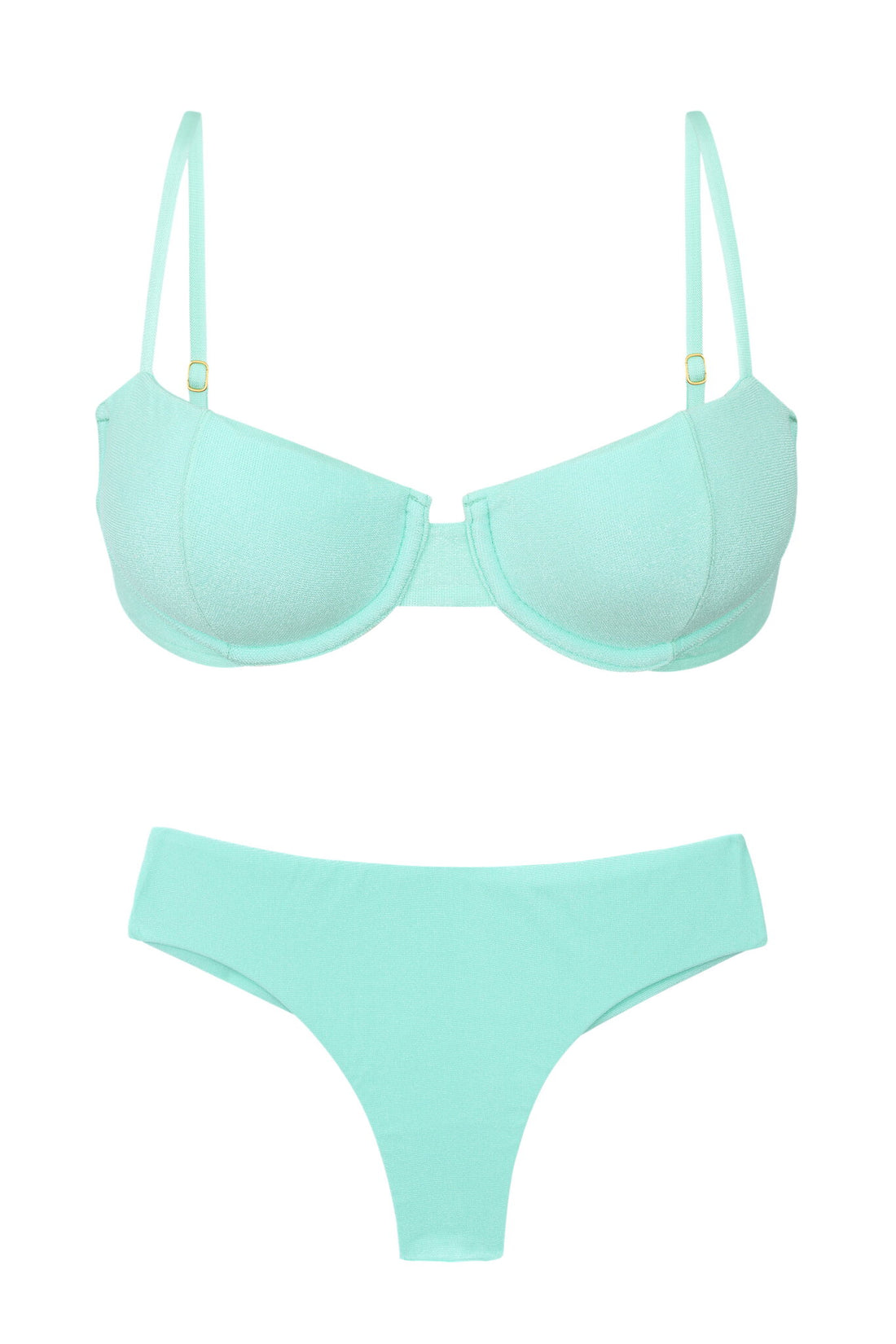 Product Front: Rio De Sol Two Piece Swimwear Set Malibu-Menta Balconet Ciao