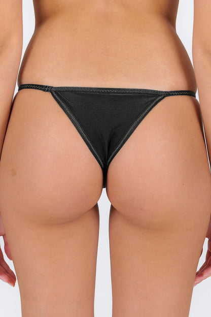 Image 06: Rio De Sol Bikini Bottoms Bottom Shimmer-Black California