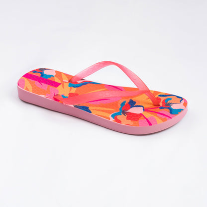 Product Back: Rio De Sol Flip-Flops Orange Bloom Slim