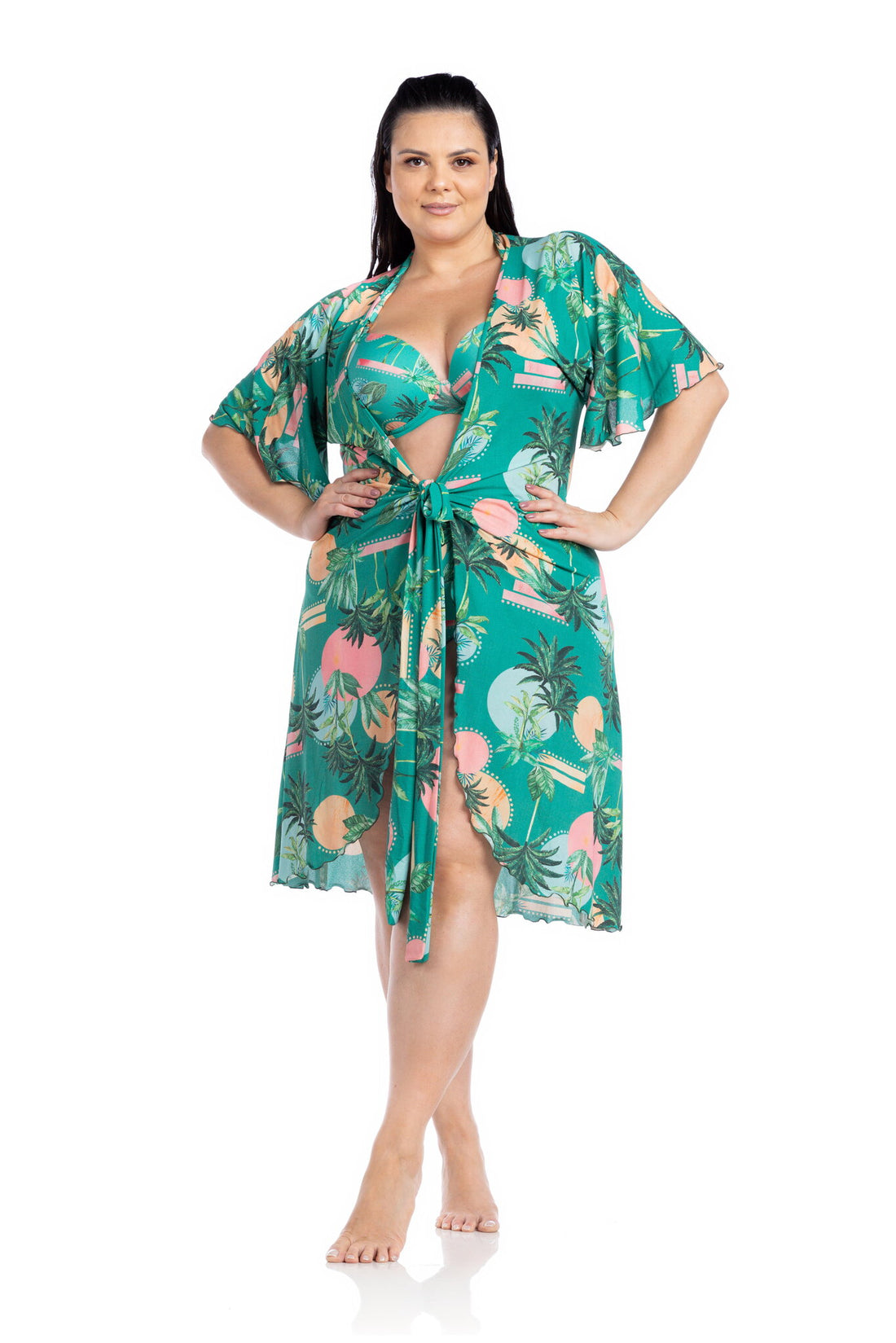 Model Front: La Playa Kaftans And Kimonos Borboleta Solar