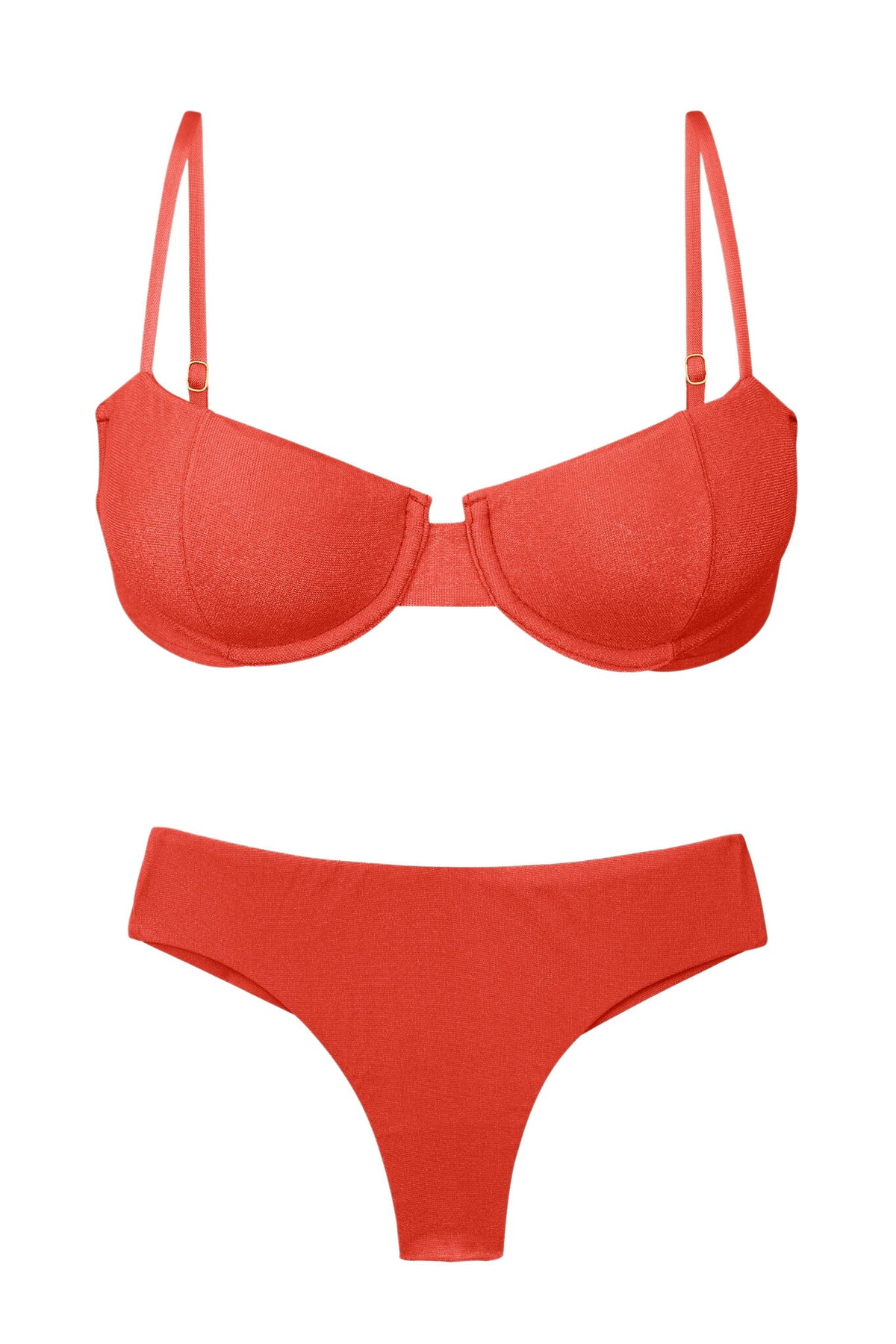 Product Front: Rio De Sol Two Piece Swimwear Set Malibu-Chili Balconet Ciao