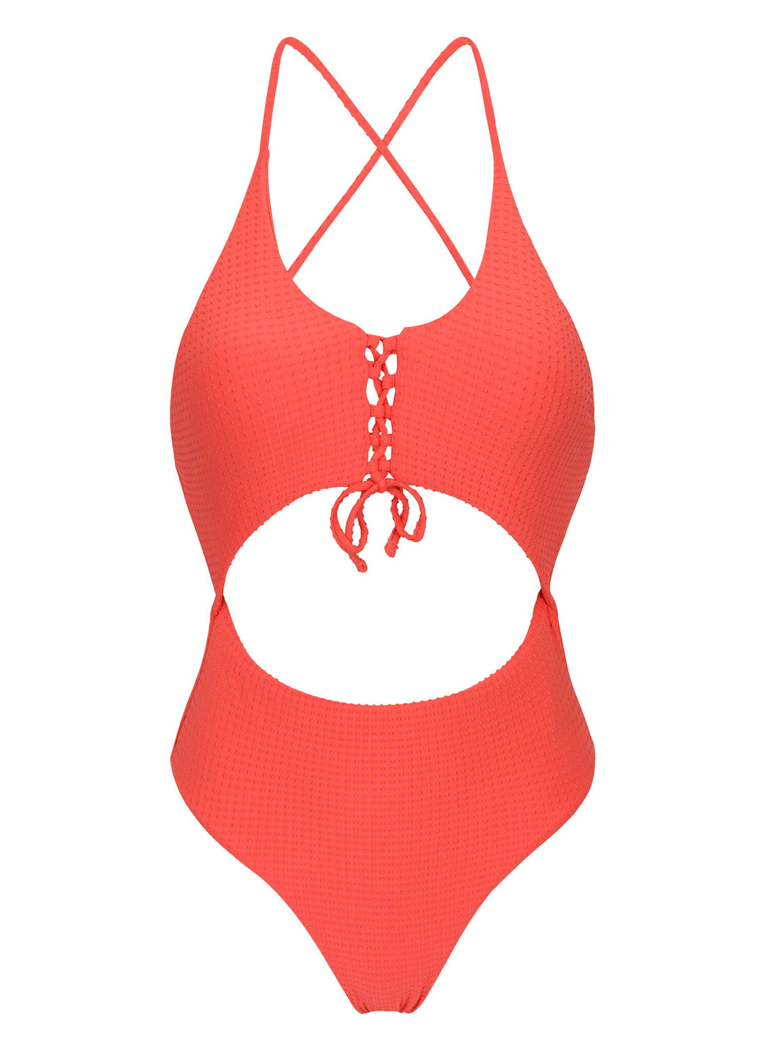 Product Front: Rio De Sol One Piece Swimsuits Dots-Tabata Ivy Strap