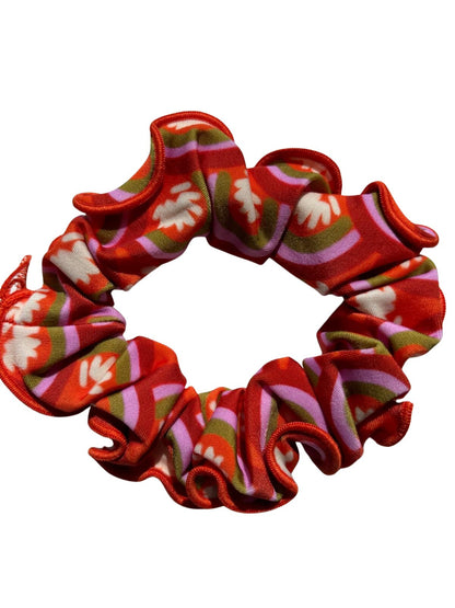 Product Front: Rio De Sol Hair Accessory Floral-Scales Scrunchie