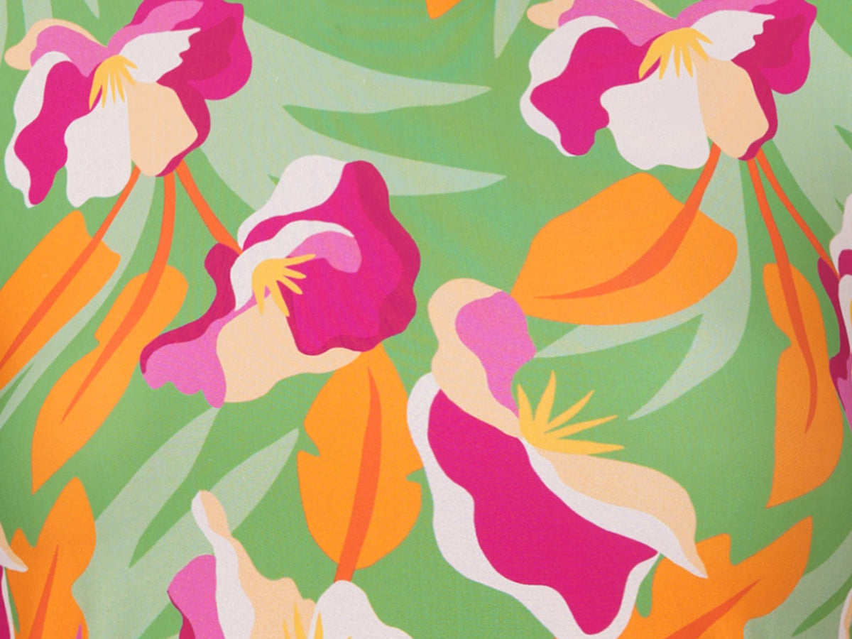 Image 05: Rio De Sol Two Piece Swimwear Set Green-Bloom Bralette Madrid