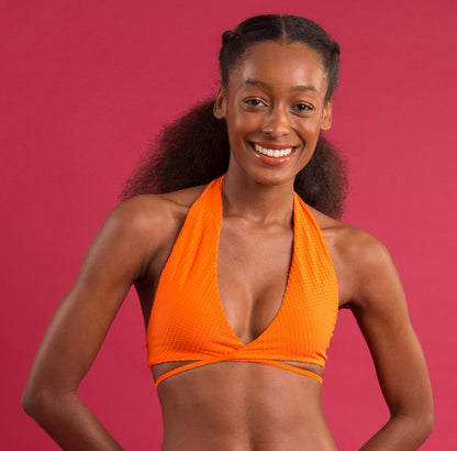Image 12: Rio De Sol Bikini Tops Top Dots-Orange Kate