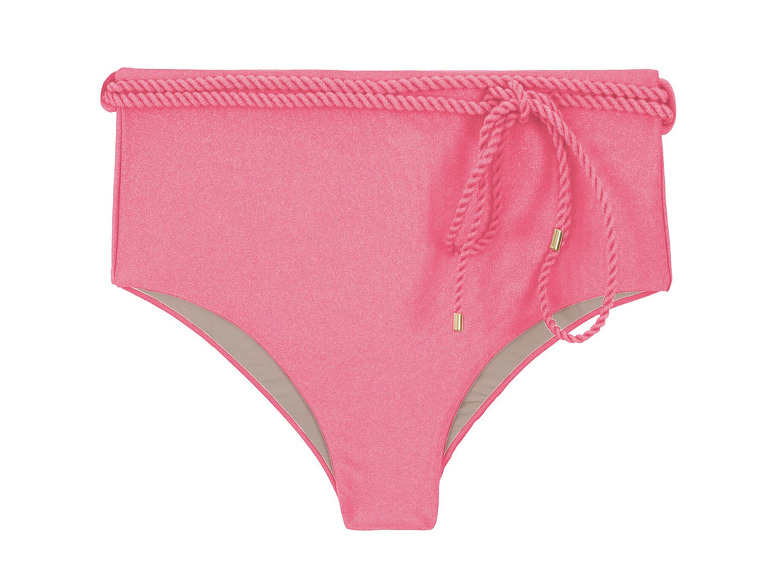 Product Front: Rio De Sol Bikini Bottoms Bottom Shimmer-Confetti Belted-High-Waist