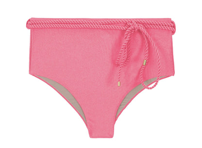 Product Front: Rio De Sol Bikini Bottoms Bottom Shimmer-Confetti Belted-High-Waist