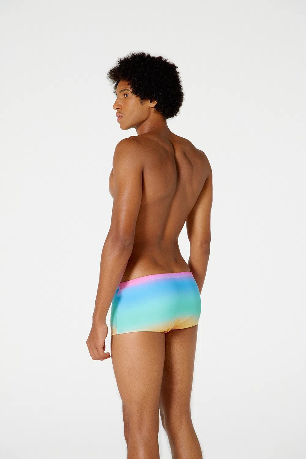 Model Back: Blueman Swim Trunks Sunga Army Degrade Mentos