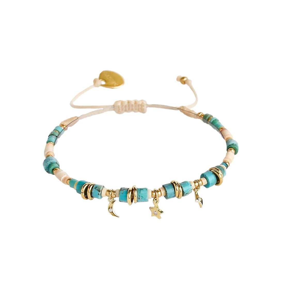 Model Front: Mishky Bracelets Charmy Turquoise B-Be-Xs-10401