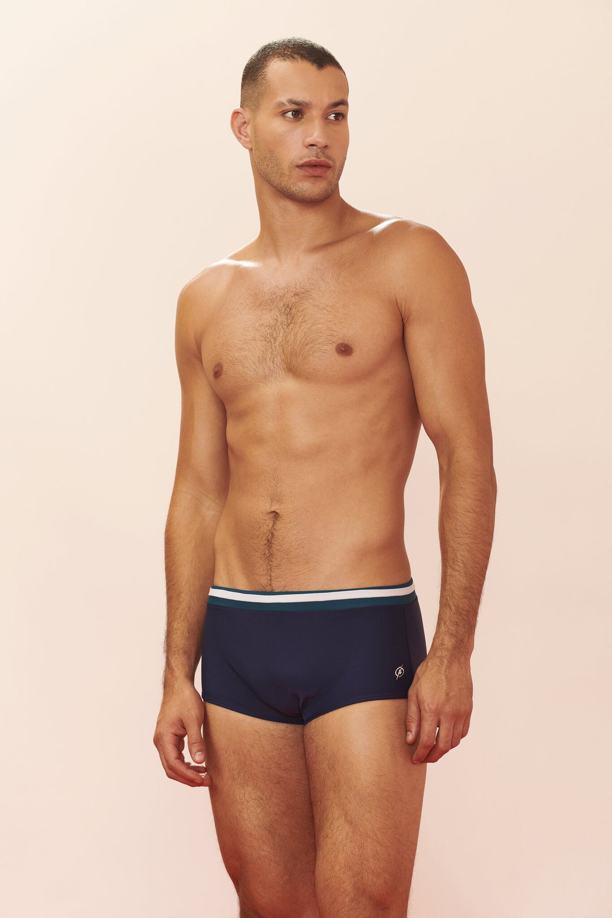 Model Front: Blueman Swim Trunks Sunga Army New Onassis Azul-Marinho