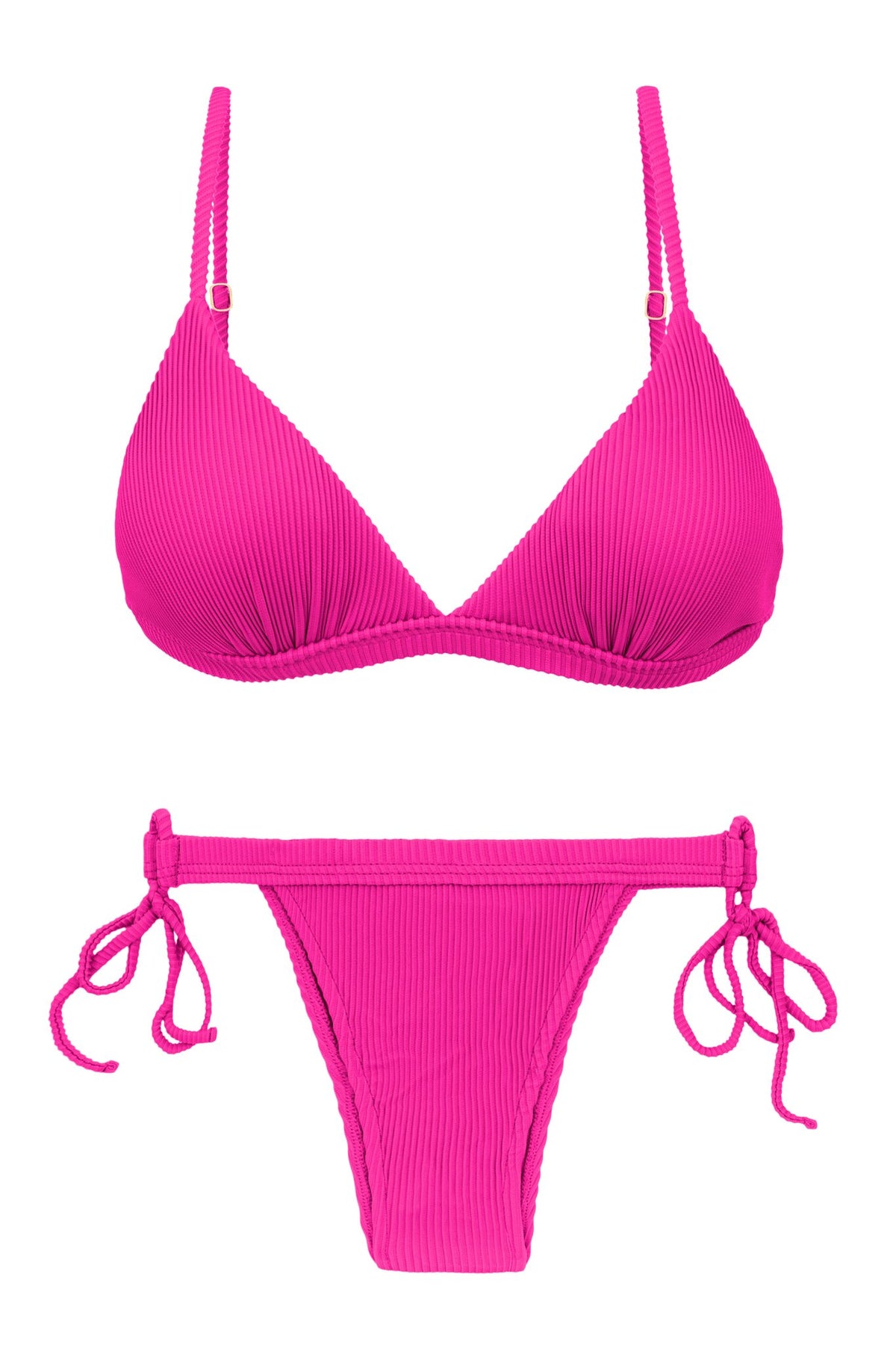 Product Front: Rio De Sol Two Piece Swimwear Set Cotele-Amaranto Tri-Fixo Rio