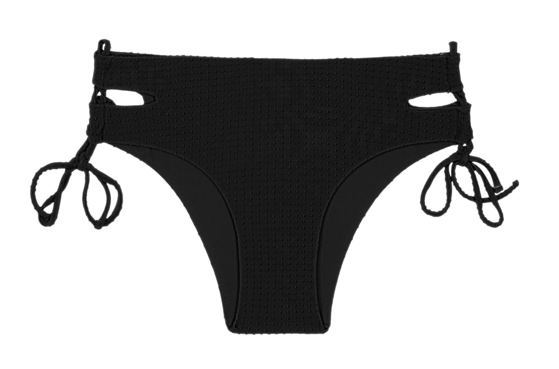 Product Front: Rio De Sol Bikini Bottoms Bottom Dots-Black Madrid