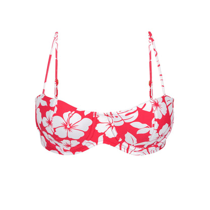 Product Front: Wednesday In Hawaii By Rio De Sol Bikini Tops Top Pua-Hibiscus Coral
