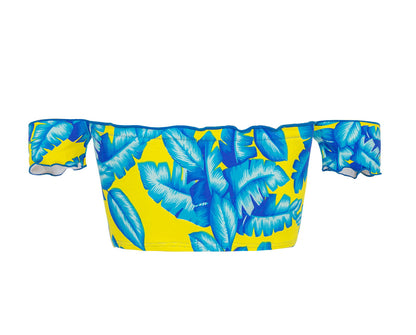 Product Back: Rio De Sol Bikini Tops Top Palmeira Azul Off Shoulder