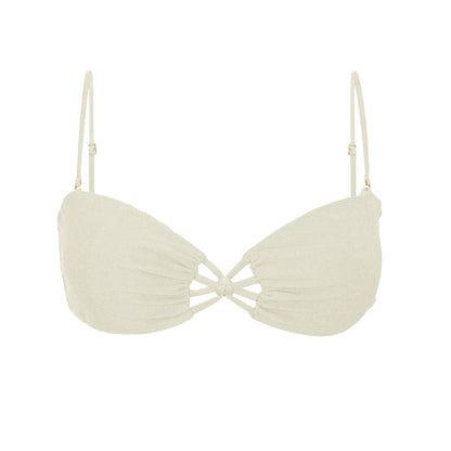 Product Front: Rio De Sol Bikini Tops Top Malibu-Natural Bandeau-Iris