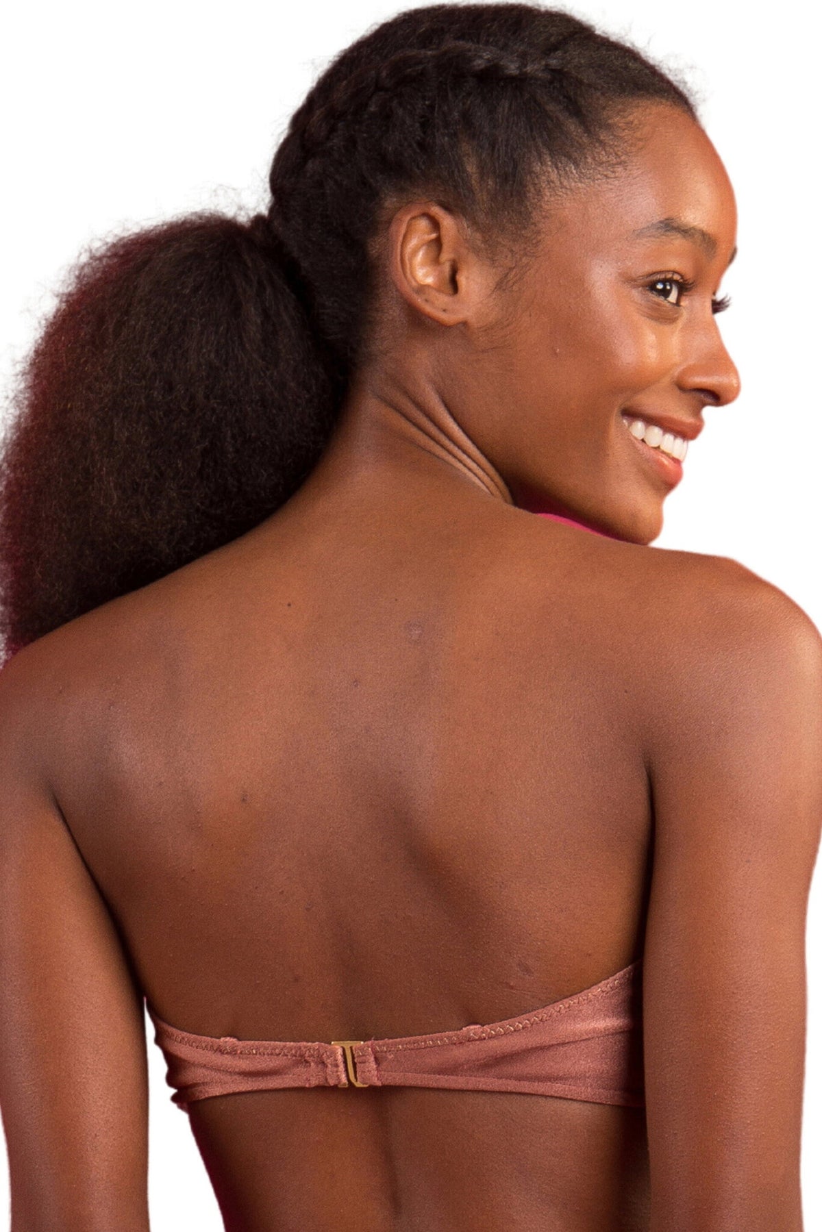 Image 07: Rio De Sol Bikini Tops Top Shimmer-Copper Bandeau-Joy