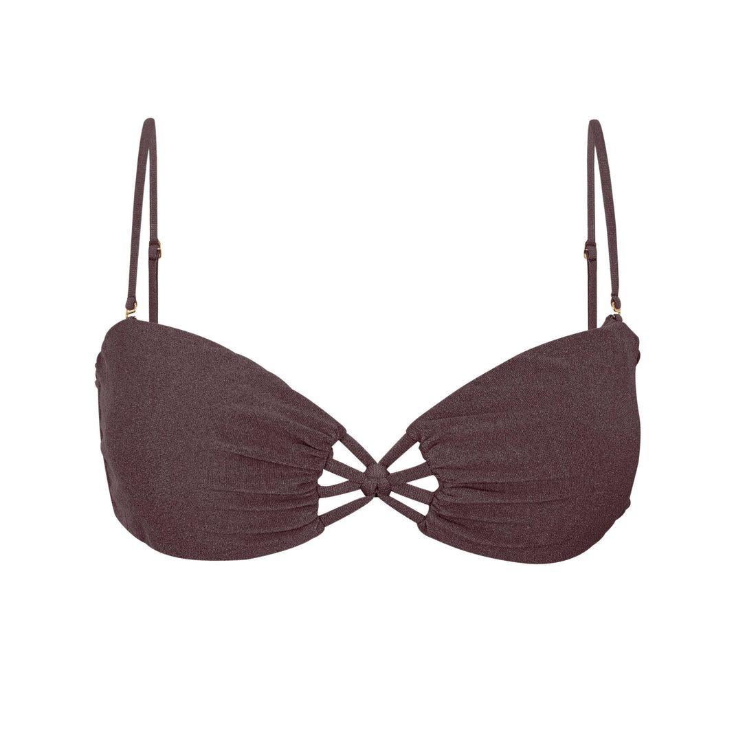 Product Front: Rio De Sol Bikini Tops Top Malibu-Ebano Bandeau-Iris
