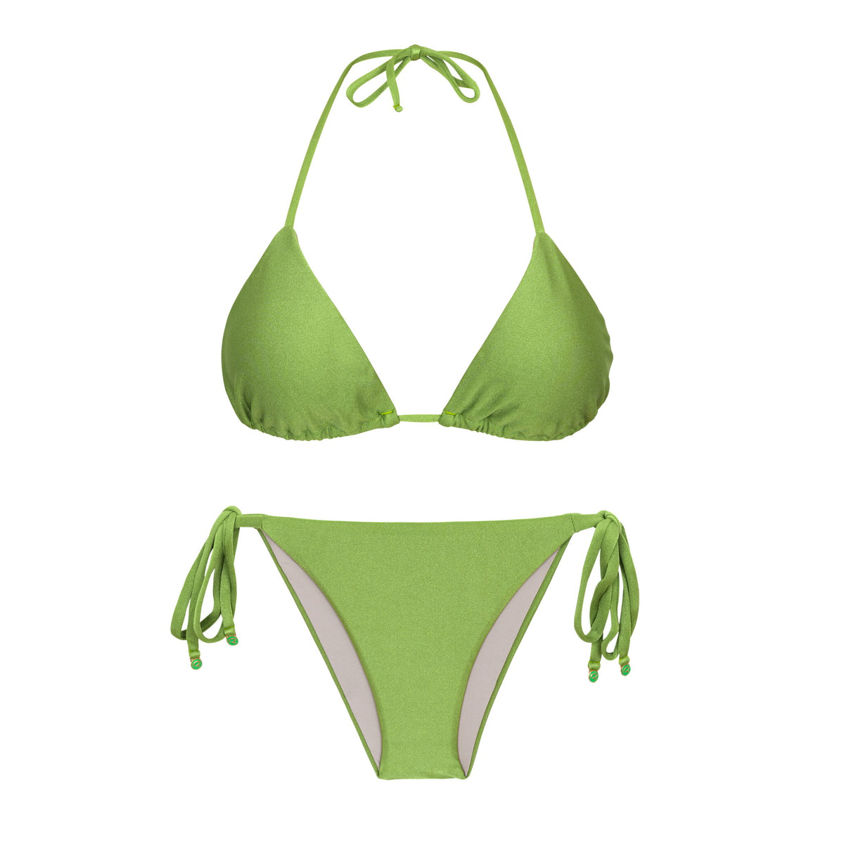 Product Front: Rio De Sol Two Piece Swimwear Set Shimmer-Botanica Tri-Inv Lacinho