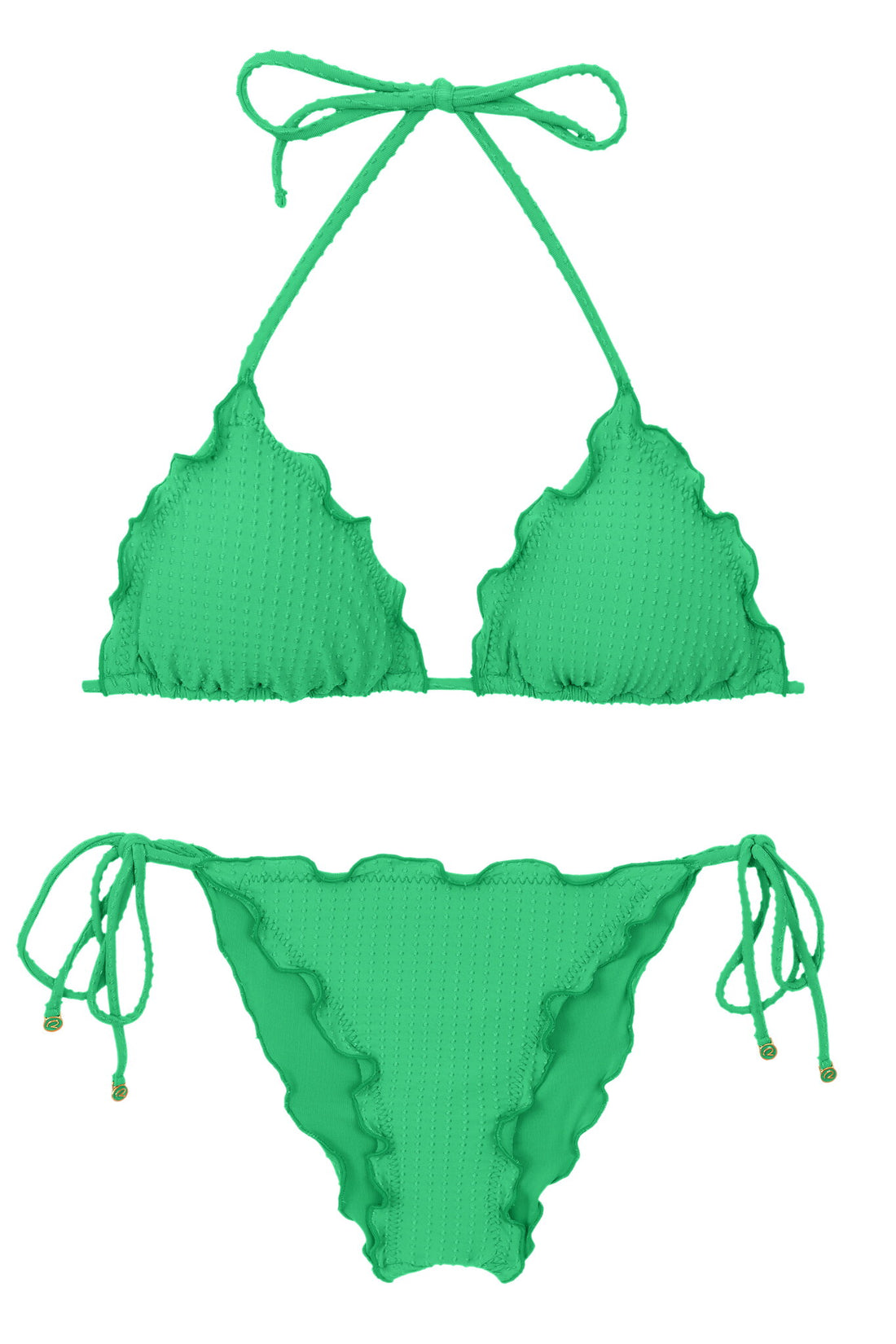 Product Front: Rio De Sol Two Piece Swimwear Set Dots-Tambourine Frufru
