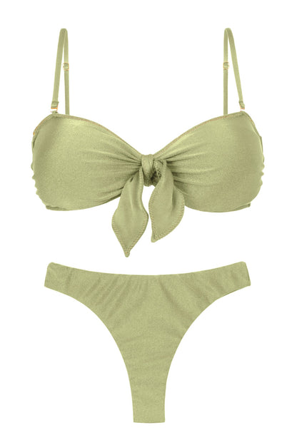 Product Front: Rio De Sol Two Piece Swimwear Set Oliva Bandeau-No Nice-Fio