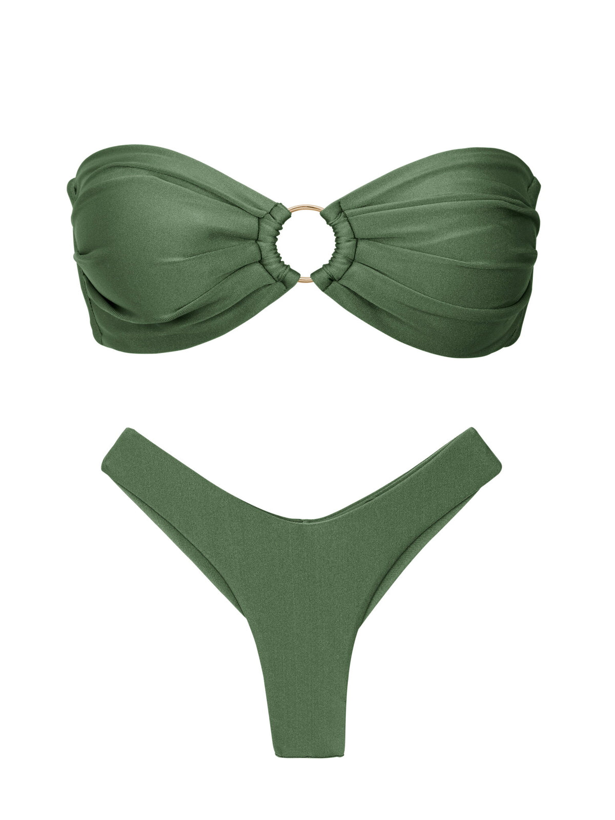Product Front: Rio De Sol Two Piece Swimwear Set Shimmer-Croco Mavi Nara