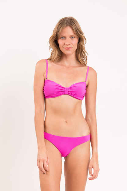 Image 07: Rio De Sol Two Piece Swimwear Set Malibu-Rosa Bandeau-Duo Essential