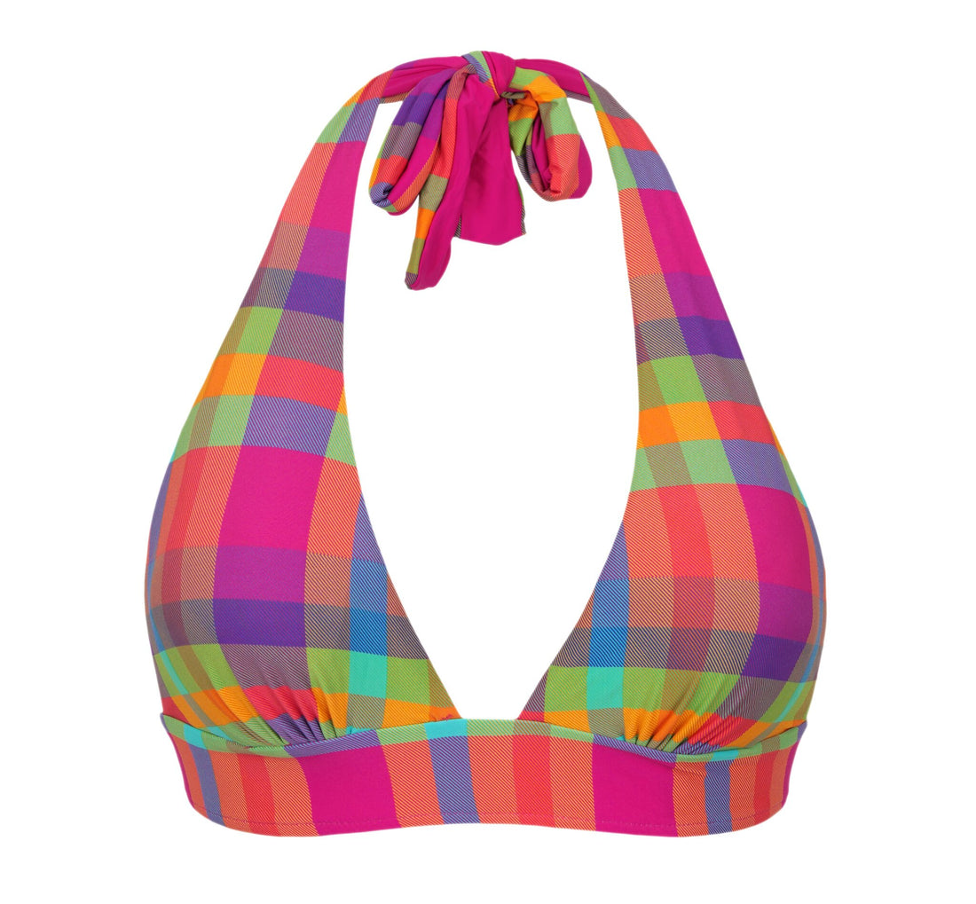 Product Front: Rio De Sol Bikini Tops Top Tulip-Garden Halter-Cos