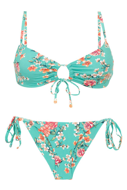 Product Front: Rio De Sol Two Piece Swimwear Set Botanic Mila Cheeky-Tie