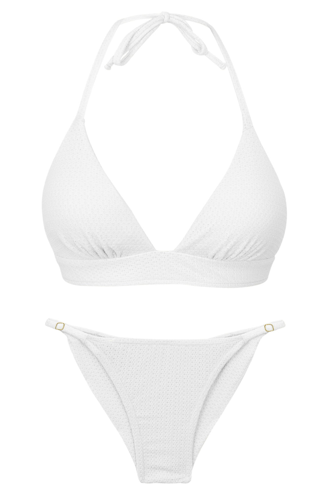 Product Front: Rio De Sol Two Piece Swimwear Set Bora-White Tri-Cos Cheeky-Fixa