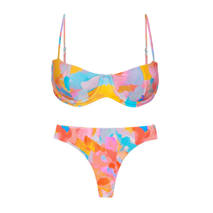 Product Front: Rio De Sol Two Piece Swimwear Set Cloud Kelli Nice-Fio